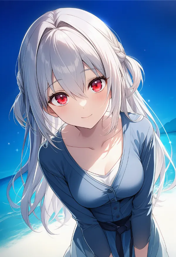 上からの光のAIイラスト|プロンプト紹介用