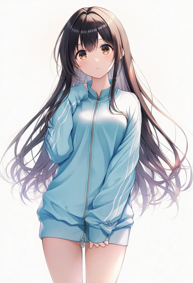 ダボダボの上着だけ着ている状態を再現するプロンプト｜AIイラスト作例