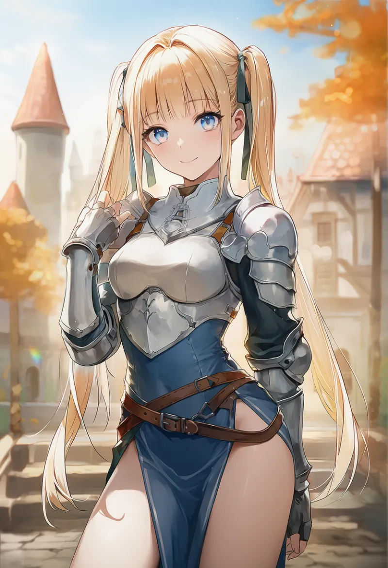 骨盤カーテンを活用したファンタジー戦士鎧のプロンプト紹介