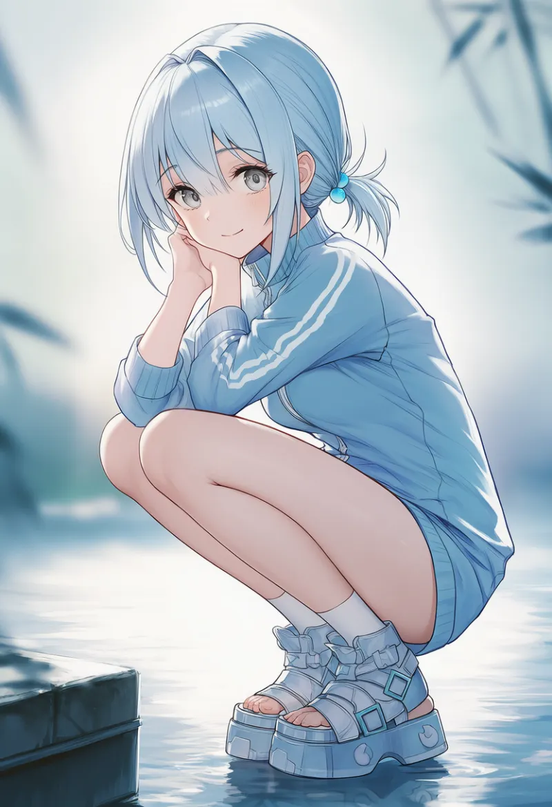 厚底サンダルのAIイラスト|天使界隈プロンプト紹介