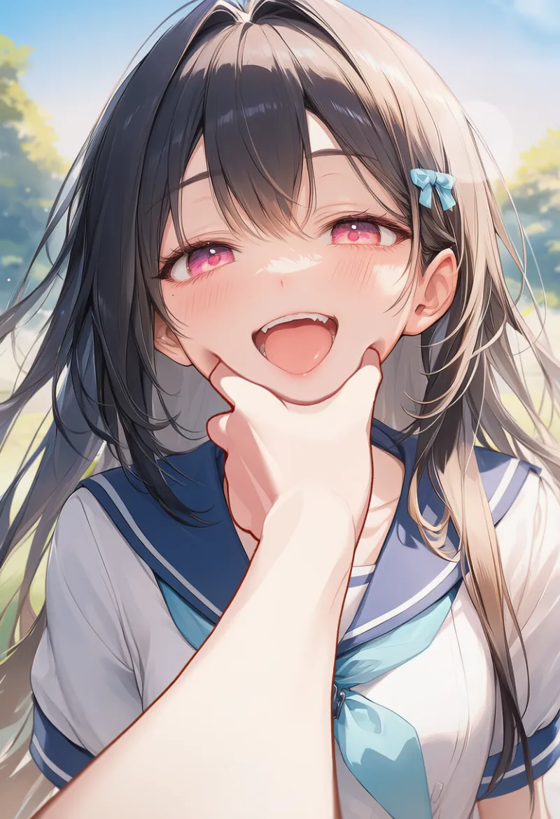 POV Cheek Grabbing|ミームのプロンプト紹介