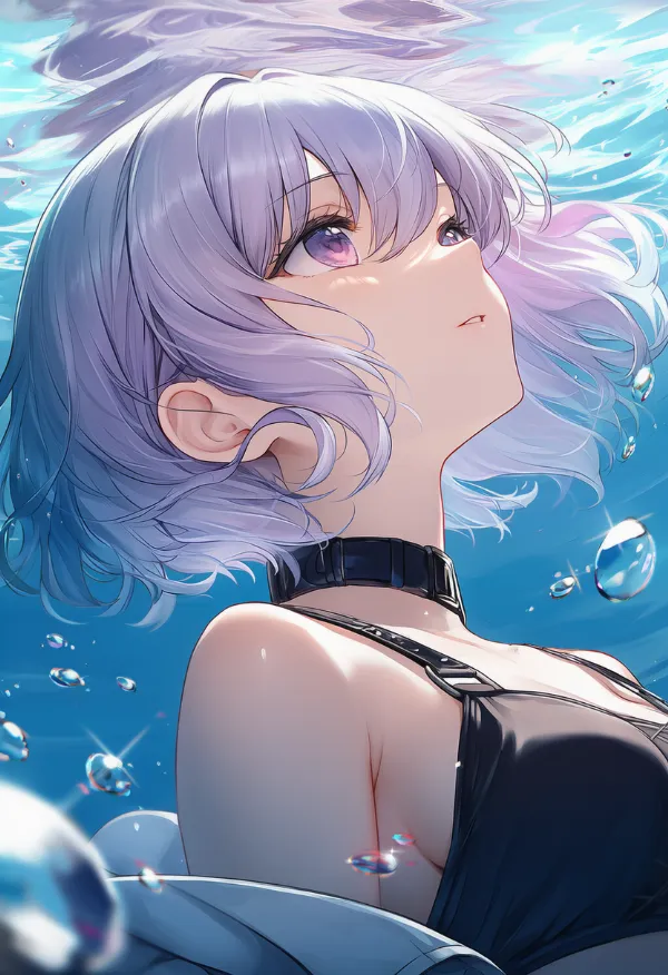 光の屈折のAIイラスト|プロンプト紹介用