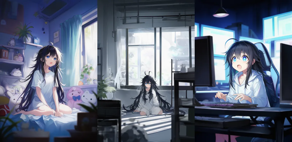 キャラの部屋を再現するプロンプトの紹介用のイラスト