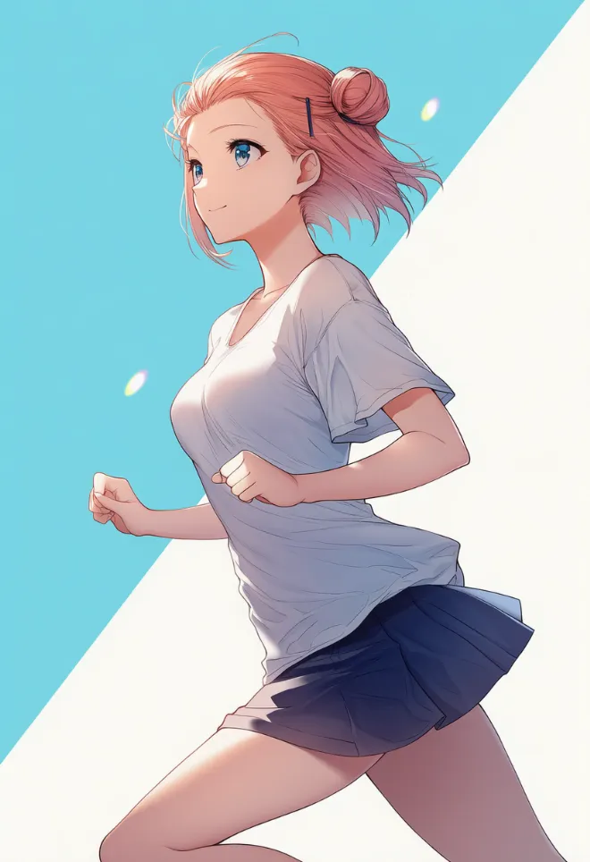 走る(AIイラスト)|プロンプトと作例