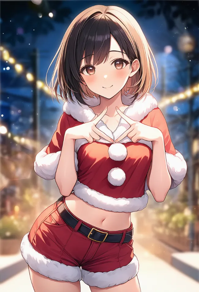 ショーパンのサンタのAIイラスト作例｜プロンプト紹介