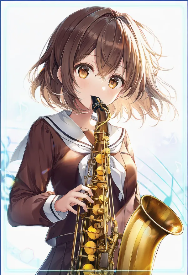 サックスのAIイラストとプロンプト紹介