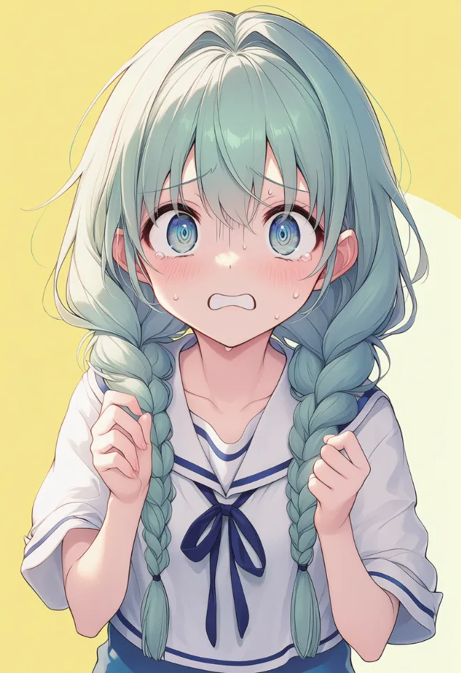 怖がる(AIイラスト)|プロンプトと作例