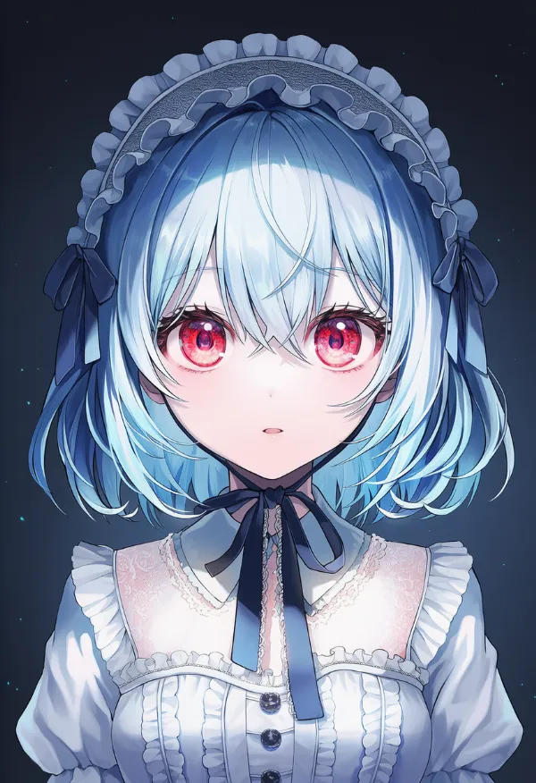 モニターの光のAIイラスト|プロンプト紹介用