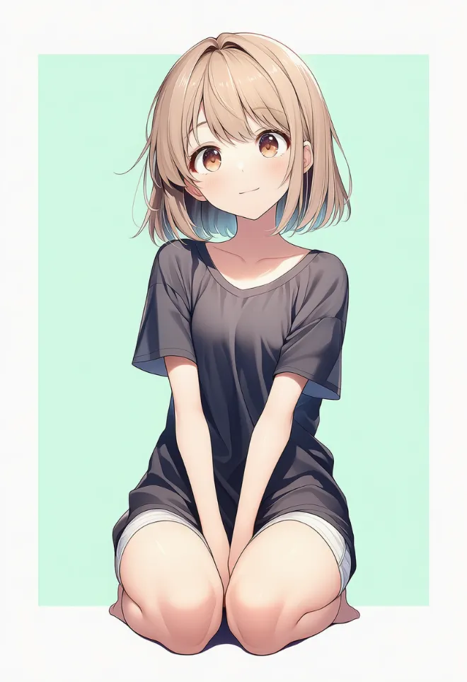 正座(AIイラスト)|プロンプトと作例