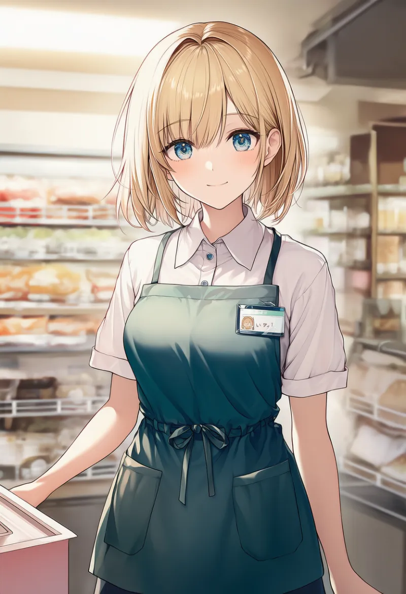 従業員の制服のプロンプト|AIイラスト作例