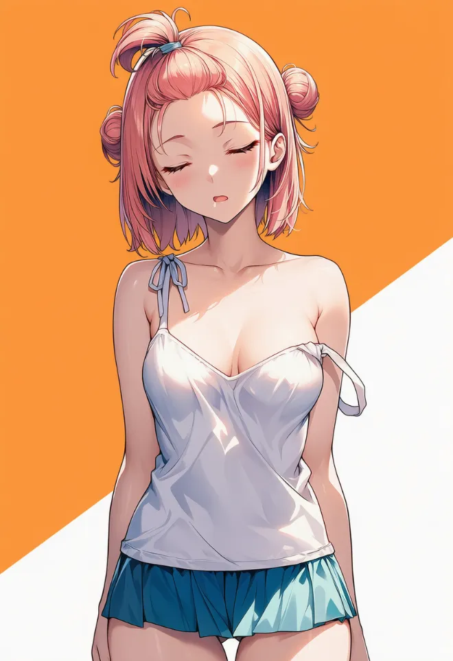 立ったまま眠る(AIイラスト)|プロンプトと作例