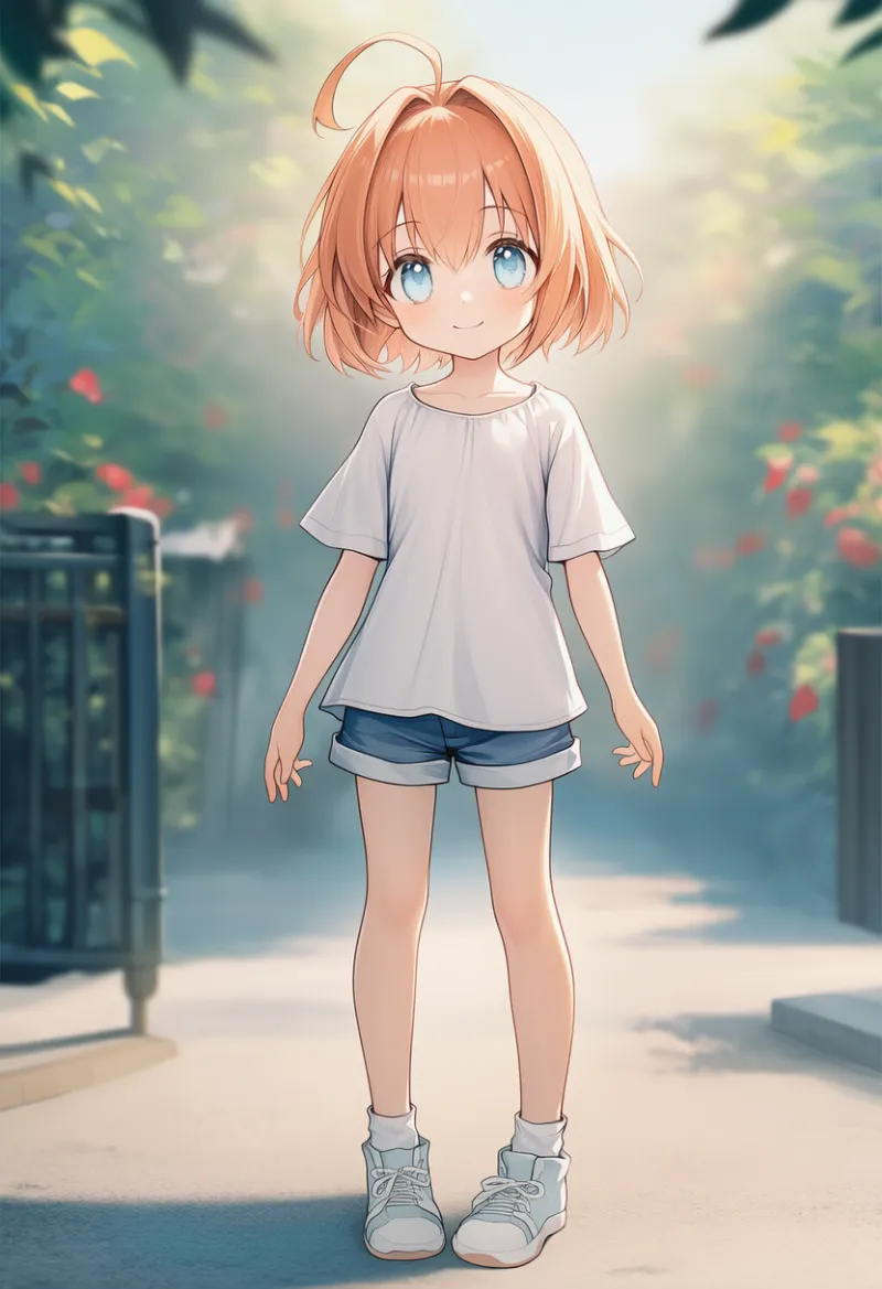 細身|子供の体型プロンプトの紹介とAIイラスト作例