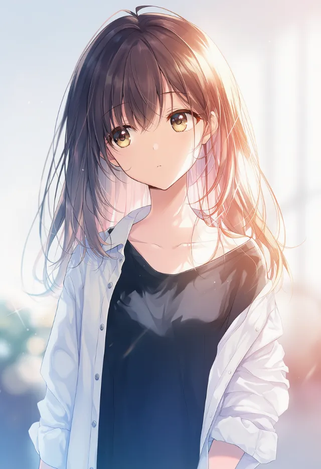 シャツがずり落ちるプロンプトの紹介とAIイラスト作例