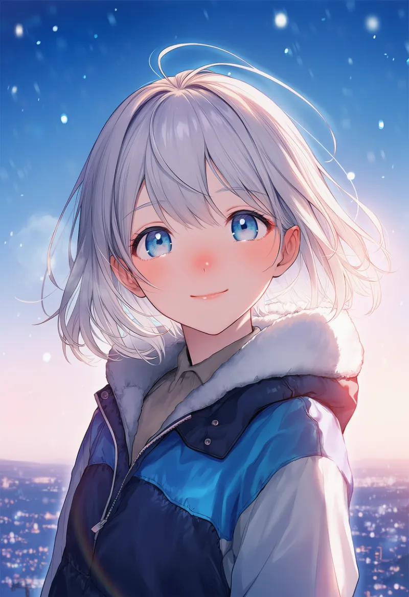 雪のハレーションを再現したAIイラスト｜プロンプト紹介