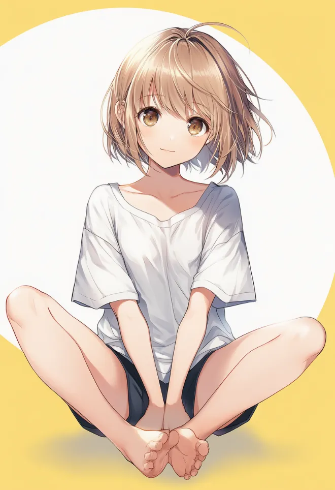 足を開く(AIイラスト)|プロンプトと作例