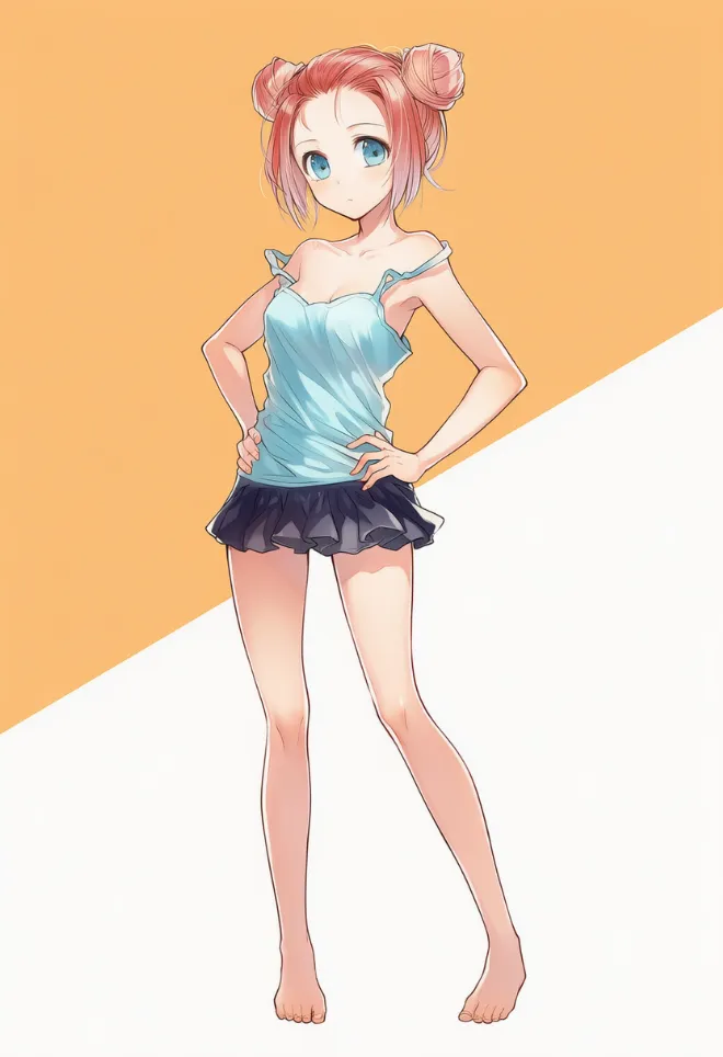 仁王立ち(AIイラスト)|プロンプトと作例