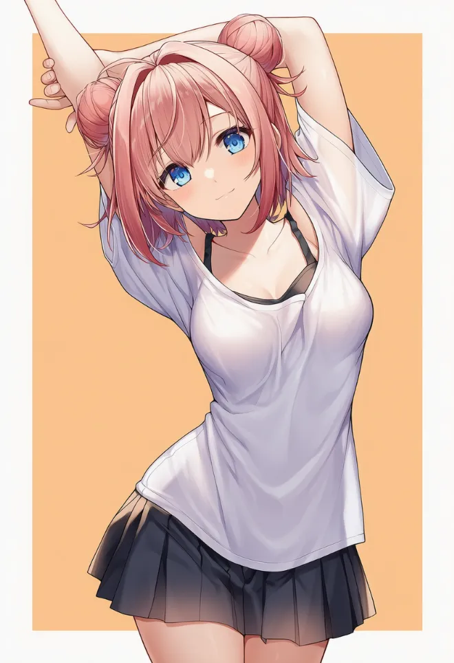 ストレッチ(AIイラスト)|プロンプトと作例