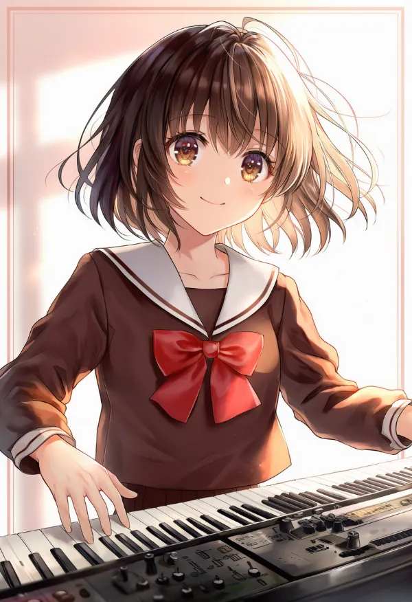 シンセサイザーのAIイラストとプロンプト紹介