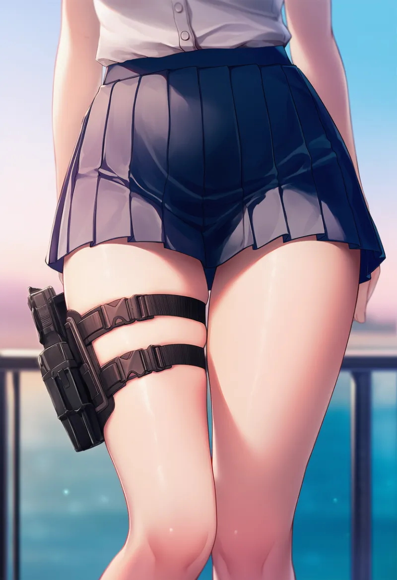 ホルスターのAIイラスト作例｜プロンプト紹介