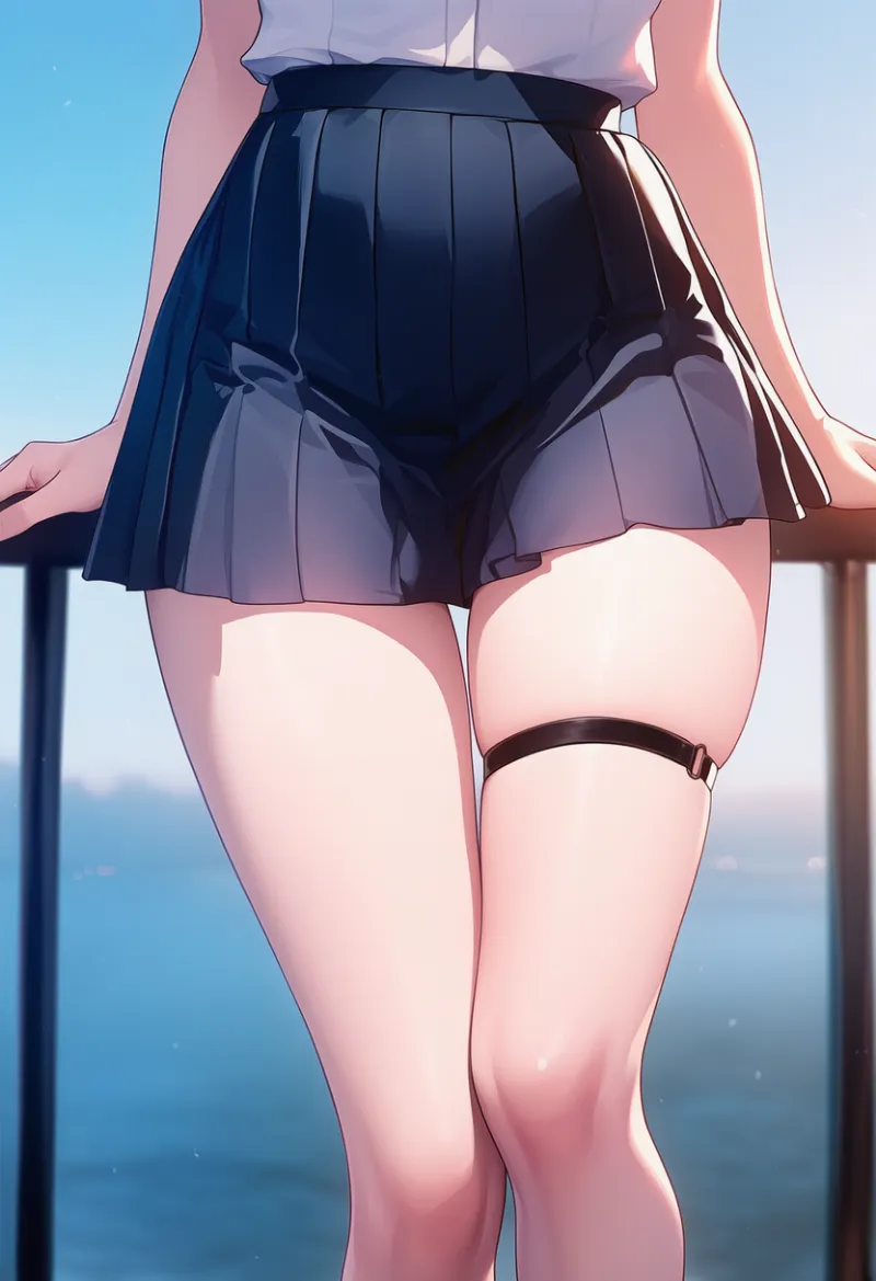 太ももベルトのAIイラスト作例｜プロンプト紹介