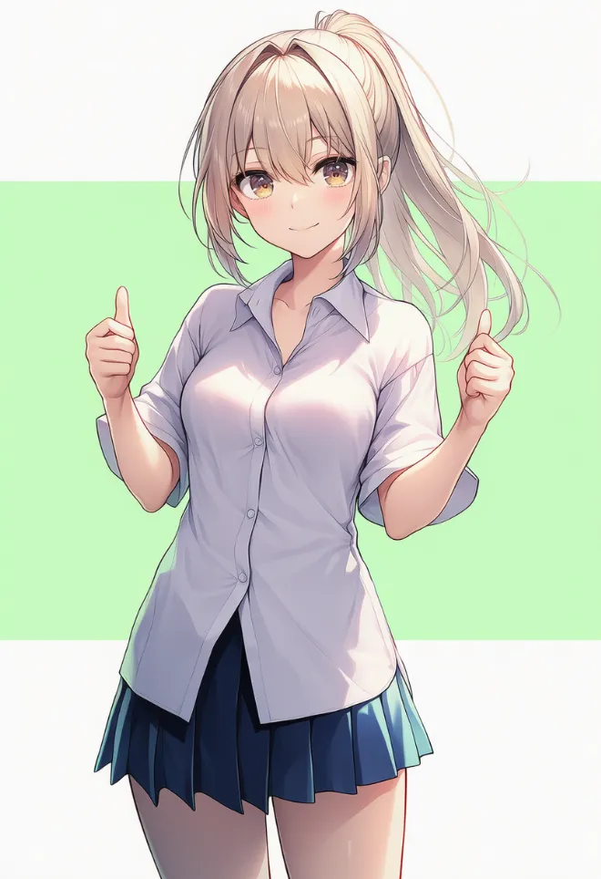 グッドポーズ(AIイラスト)|プロンプトと作例