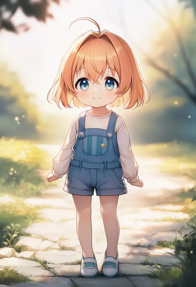 幼児体型|子供の体型プロンプトの紹介とAIイラスト作例