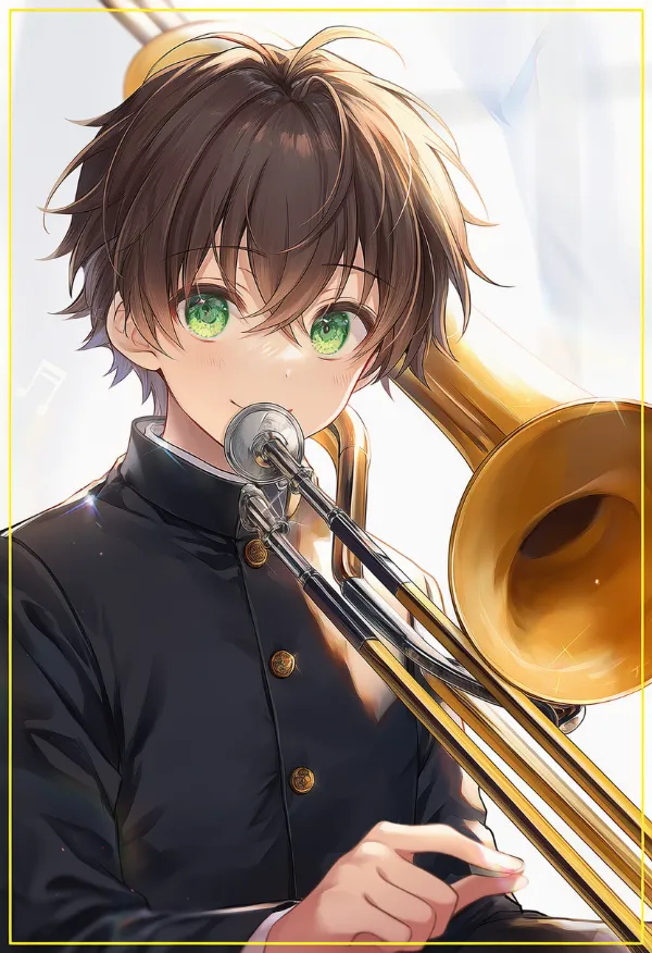 トロンボーンのAIイラストとプロンプト紹介