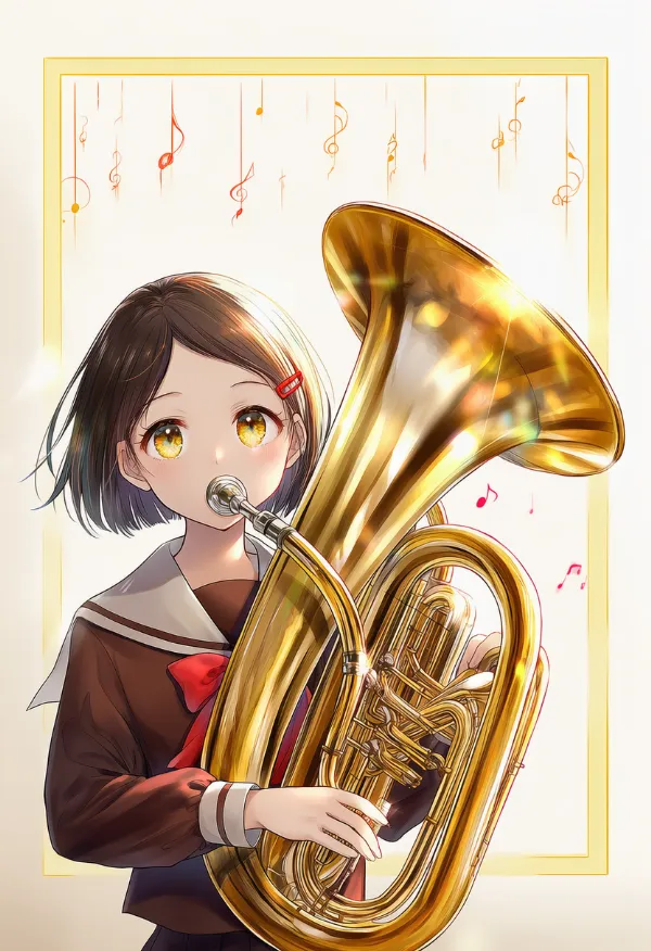 チューバのAIイラストとプロンプト紹介