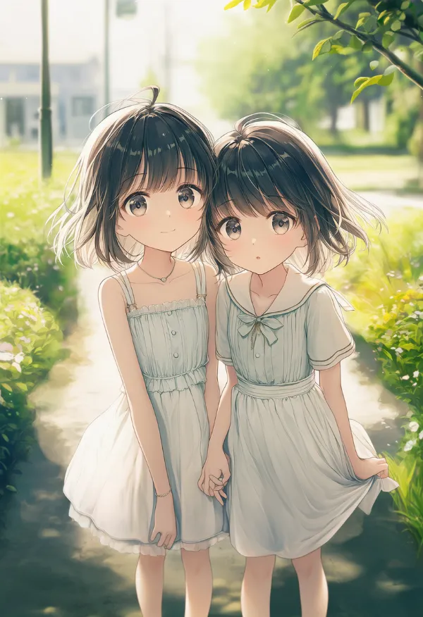 双子を再現したAIイラスト|プロンプト紹介