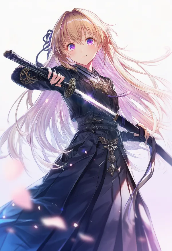 抜刀する状態のプロンプト|AIイラスト