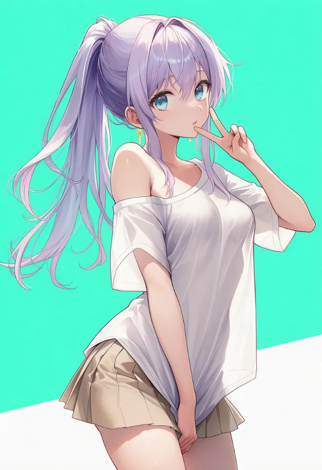 勝利のポーズ(AIイラスト)|プロンプトと作例