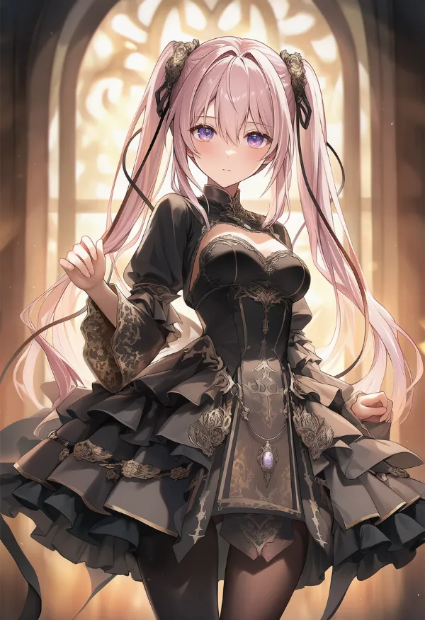 暖色系の光のAIイラスト|プロンプト紹介用