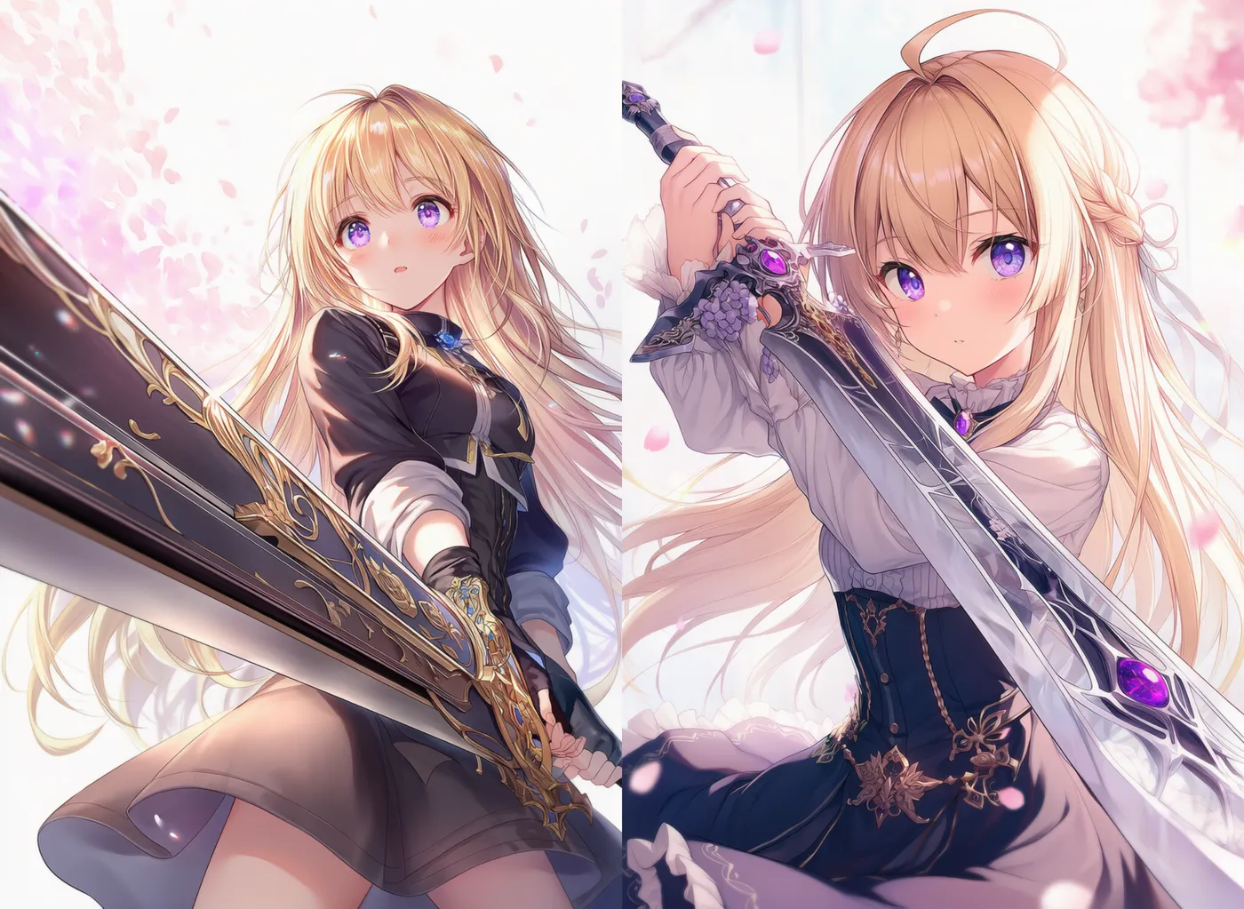 精巧な武器を再現するためのプロンプト|AIイラスト作例