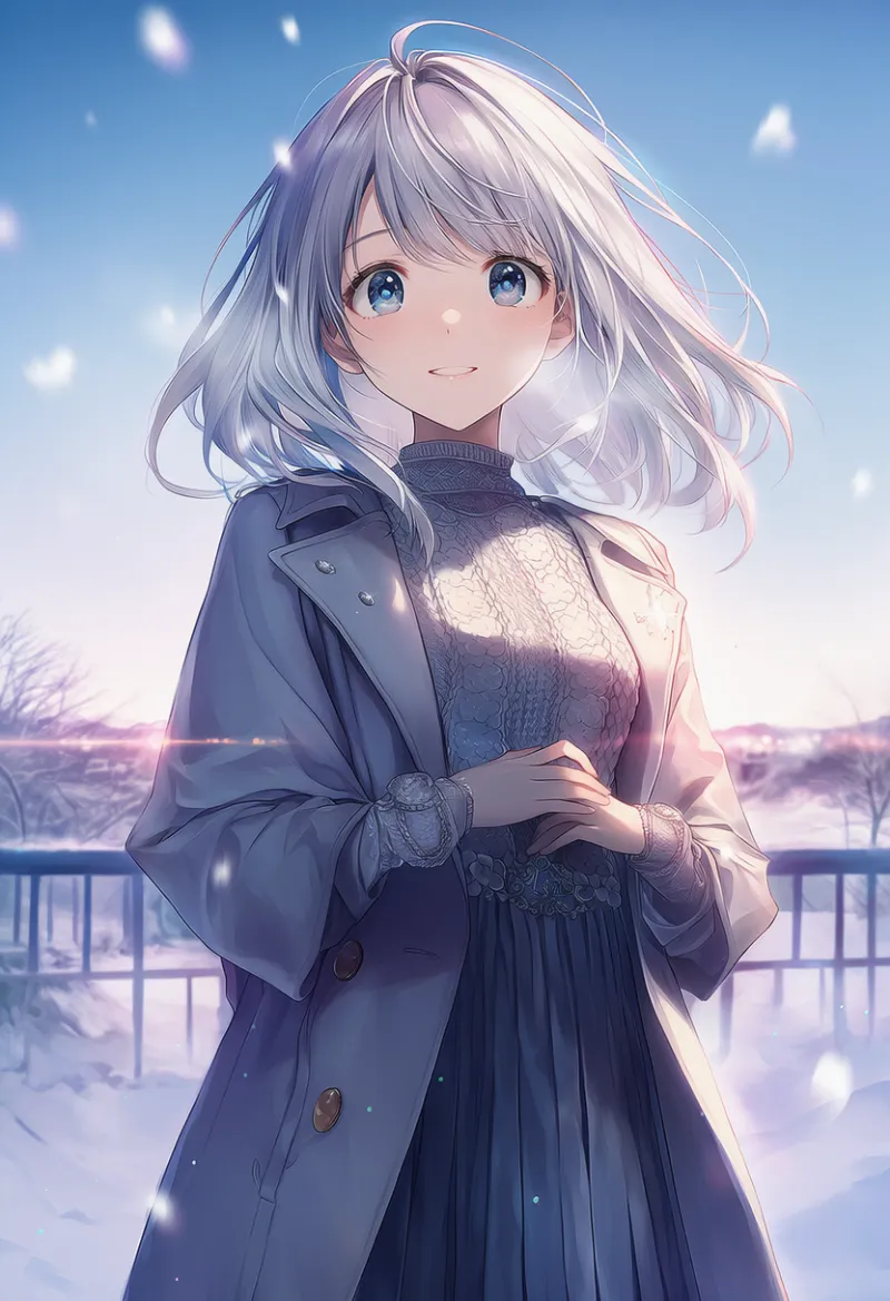 洗練された冬服のAIイラスト｜プロンプト紹介