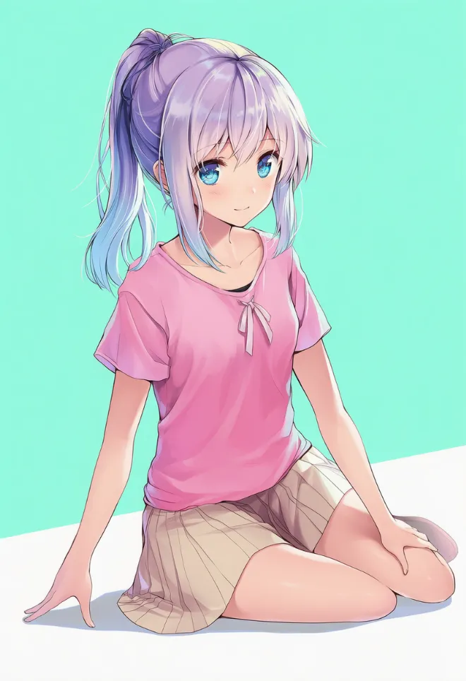 横座り(AIイラスト)|プロンプトと作例