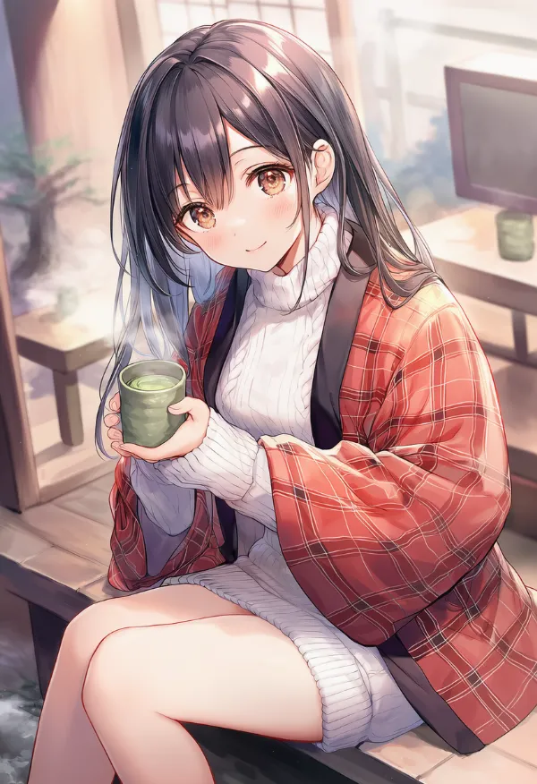 湯のみの再現用プロンプトとAIイラスト作例