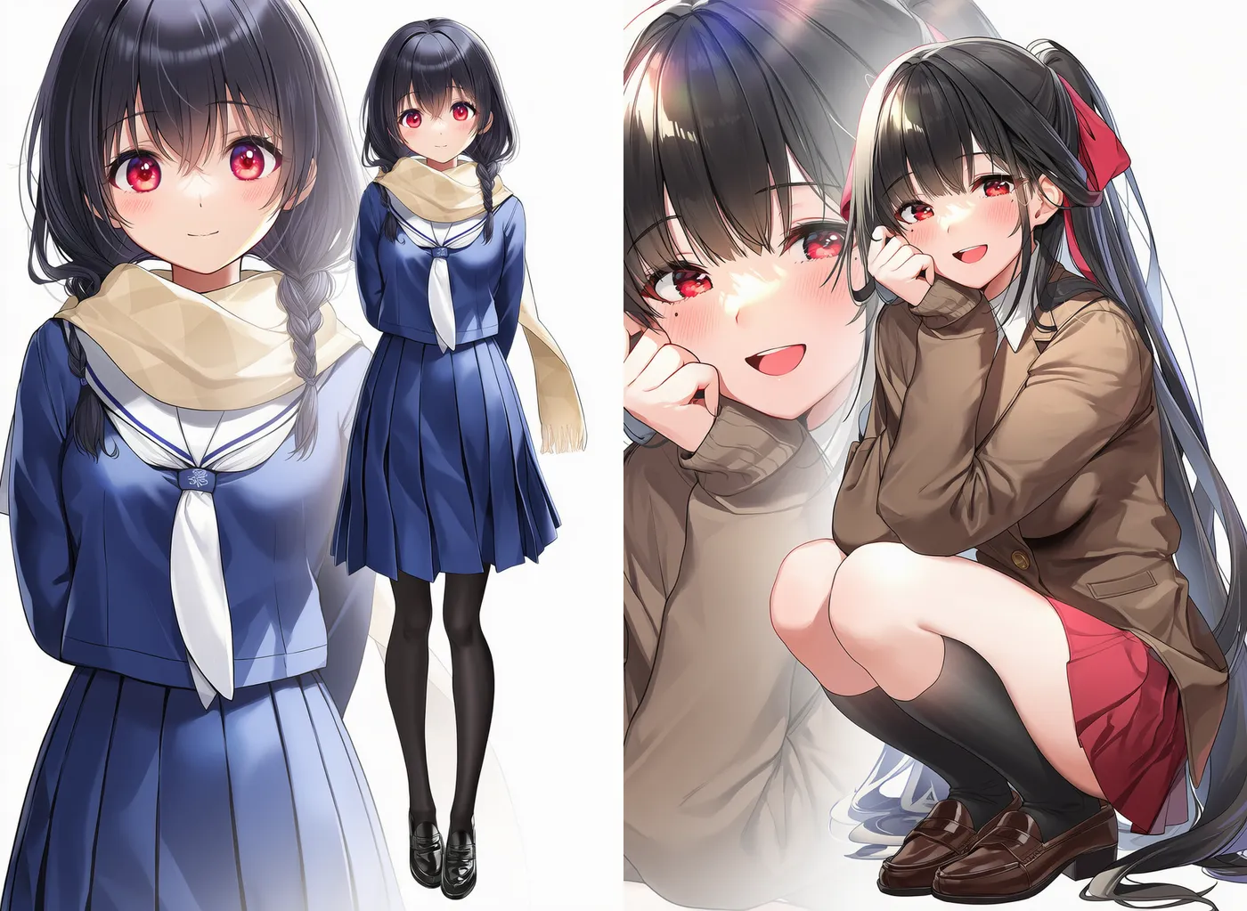 ズームレイヤーを使ったAIイラストの作例