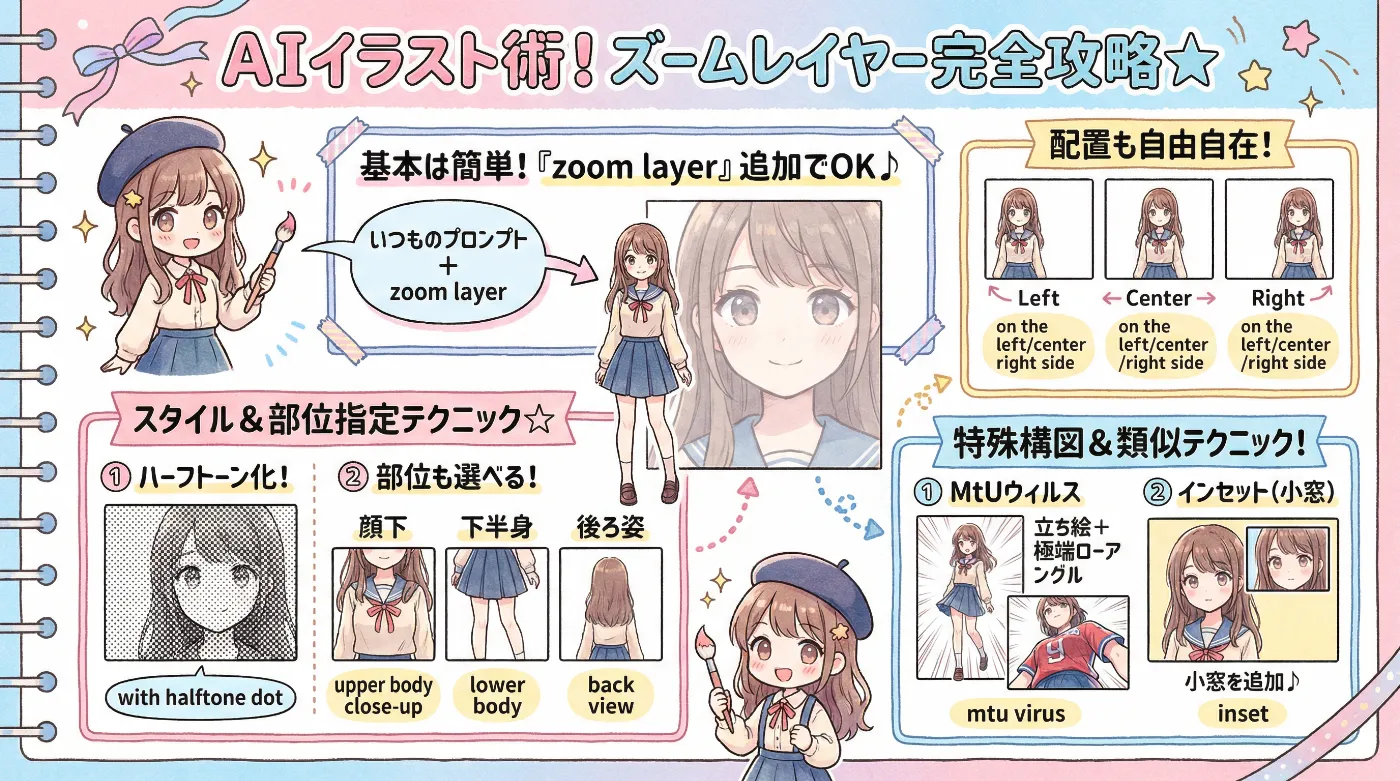 ズームレイヤーのプロンプト集の総まとめの図解資料