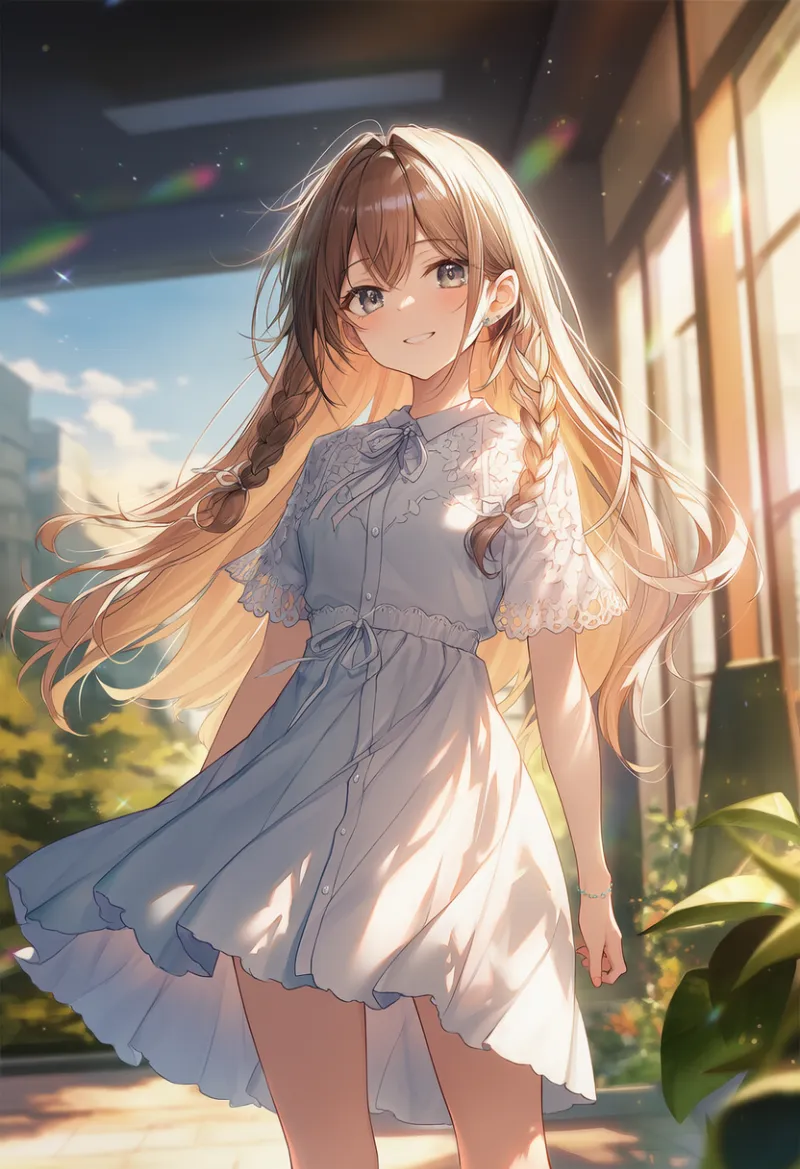 膝から上の構図｜プロンプト紹介