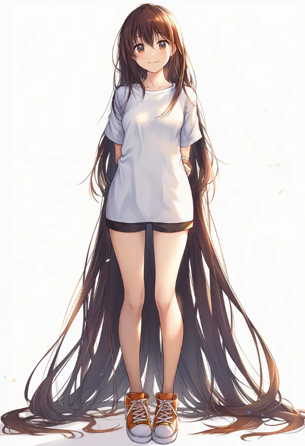 超ロングヘア|髪型プロンプト