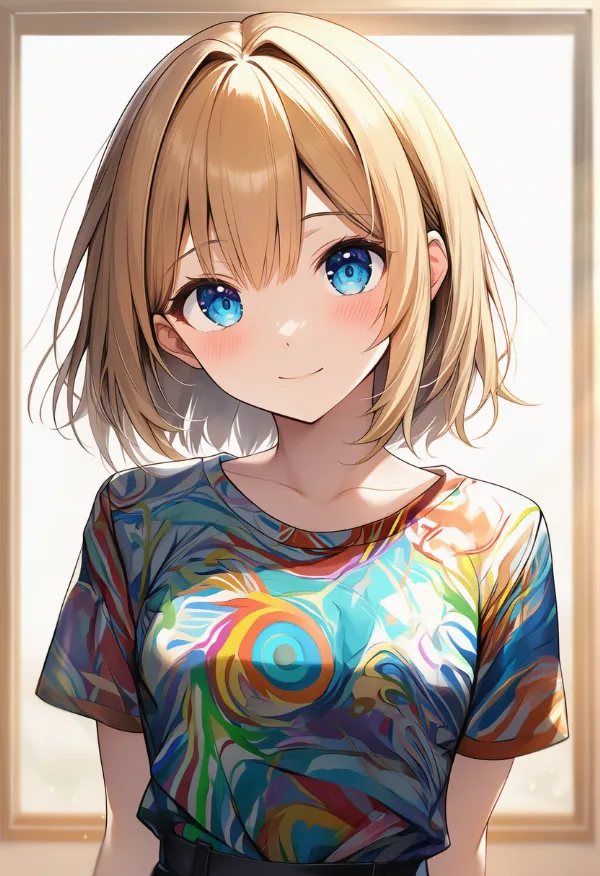 タイダイ柄の服プロンプト｜AIイラスト