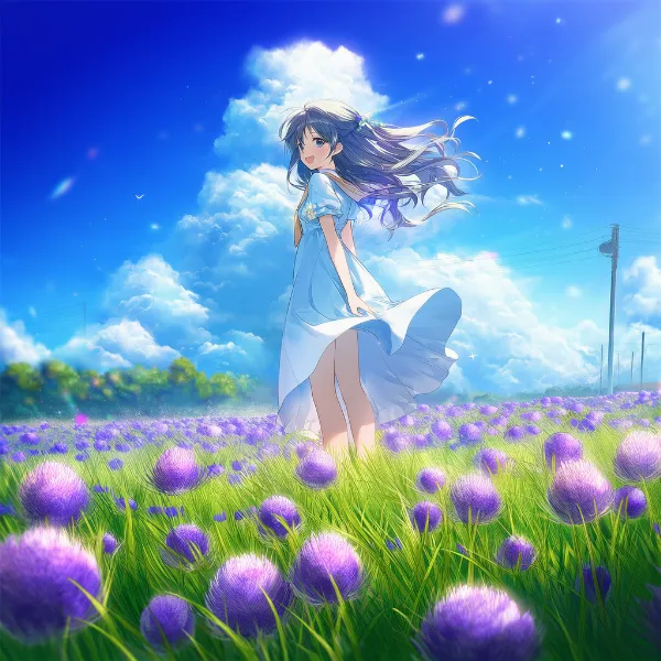 アリウムのプロンプト紹介｜多年草の花・AIイラスト