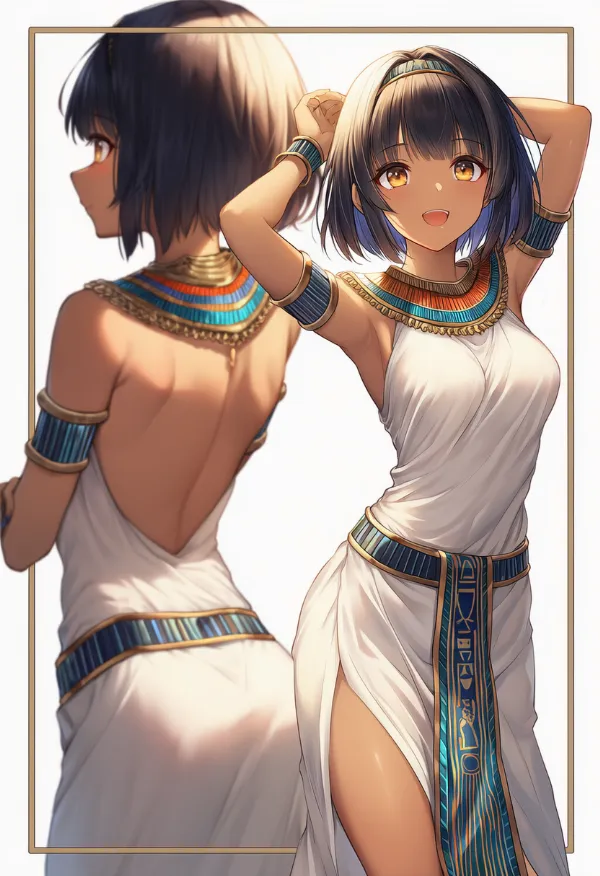 古代エジプト（民族衣装）のプロンプト｜AIイラスト作例