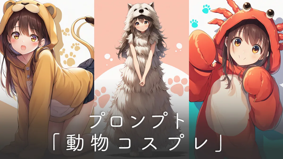 動物コスプレ・着ぐるみのプロンプト集【AIイラスト】