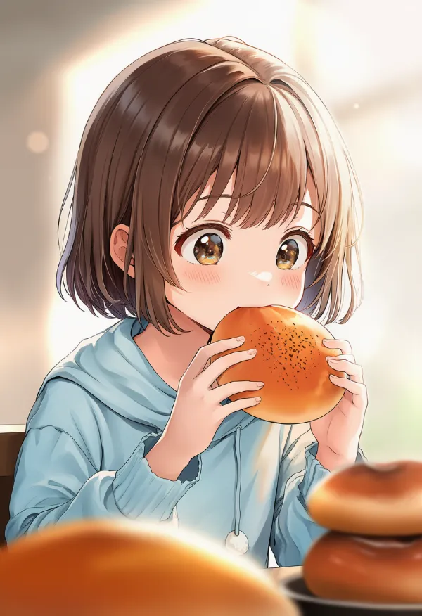 あんパンのAIイラスト｜プロンプト紹介
