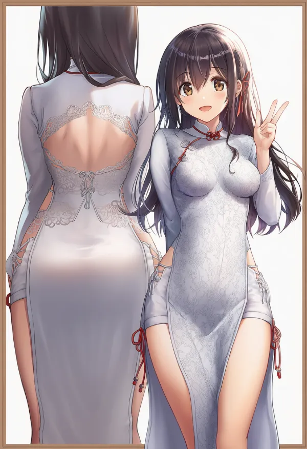 アオザイ（民族衣装）のプロンプト｜AIイラスト作例