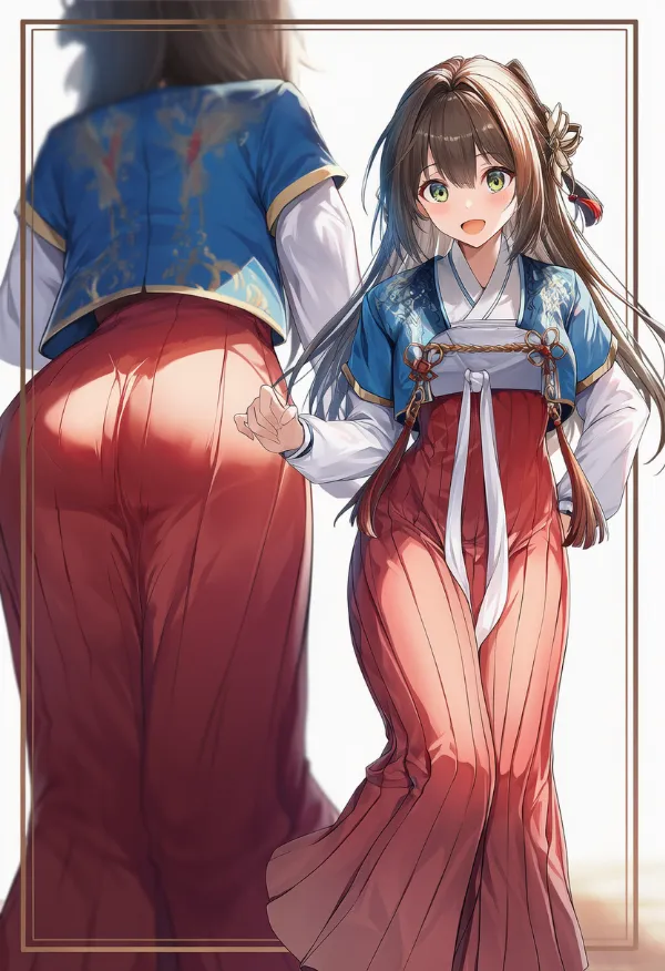 襖裙（民族衣装）のプロンプト｜AIイラスト作例