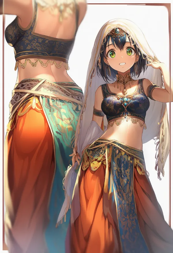 アラビア（民族衣装）のプロンプト｜AIイラスト作例