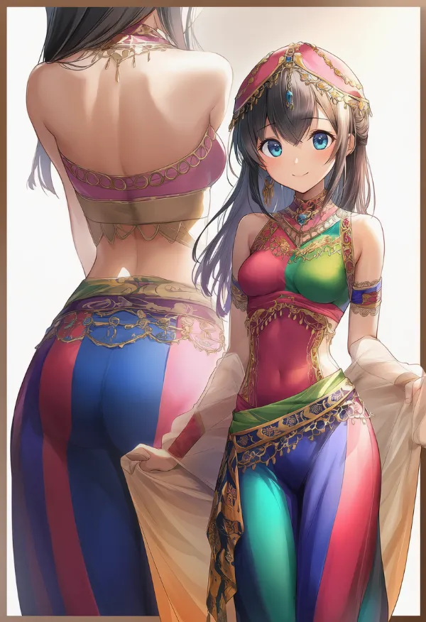 アラビアの民族衣装のプロンプト｜AIイラスト作例