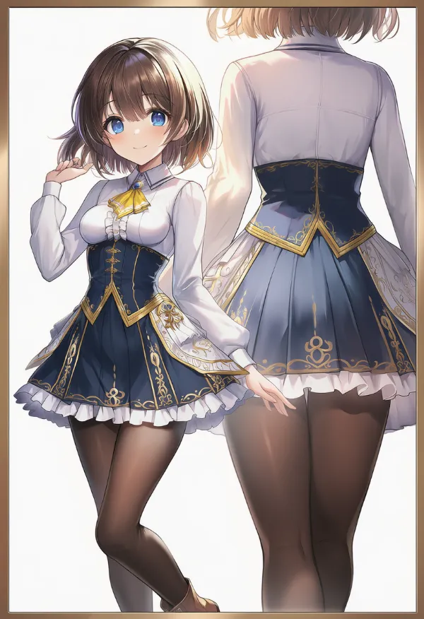 ヨーロッパ貴族服のプロンプト｜AIイラスト作例